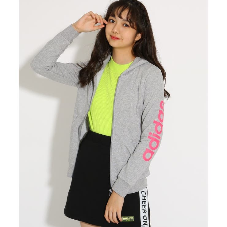 Adidas アディダス スウェットフルジップパーカー 品番 Wrdw Pink Latte ピンクラテ のキッズファッション通販 Shoplist ショップリスト