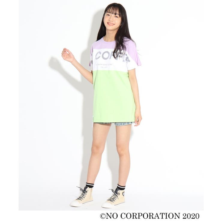 ☆ニコラ掲載☆【NO COFFEE/ノーコーヒー】バイカラーワンピース[品番