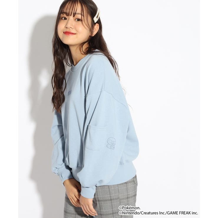 ポケピース】スウェット[品番：WRDW0153594]｜PINK-latte（ピンクラテ