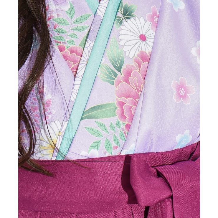 浴衣 「卒服・SET商品」ピンクラテオリジナル袴 キッズ