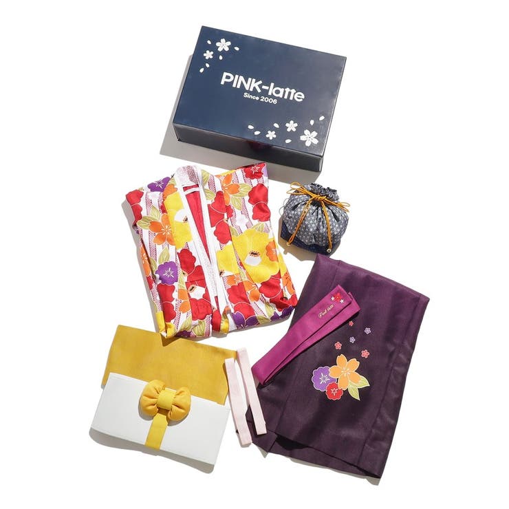 入卒・セレモニー・卒服】SET商品 ピンクラテオリジナル袴[品番