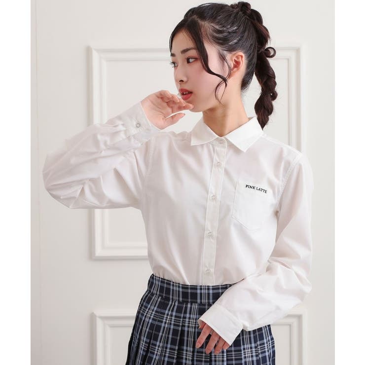 オフホワイト(003) | 【2026年入卒・セレモニー・卒服】ベーシックシャツ | PINK-latte