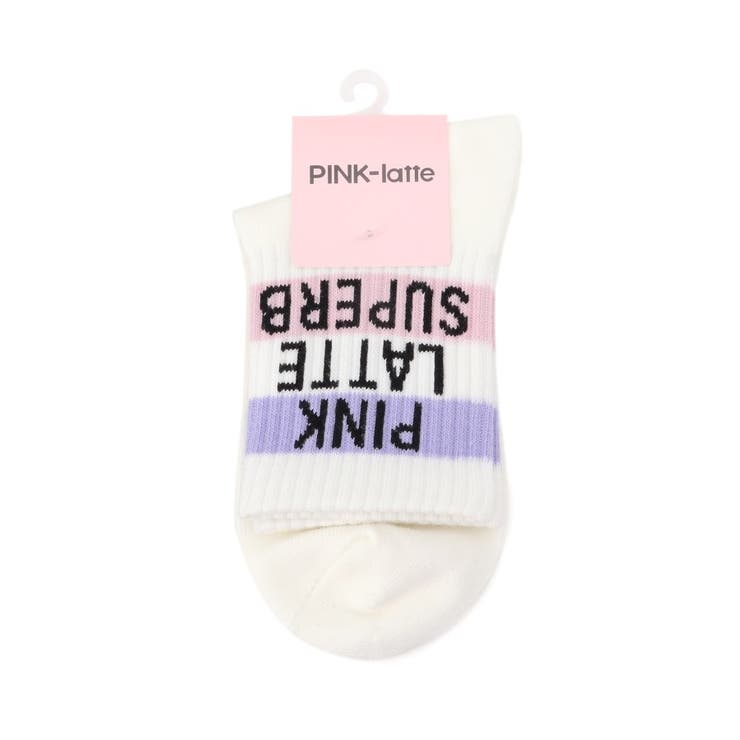 配色ラインロゴショート丈ソックス 品番 Wrdw Pink Latte ピンクラテ のキッズファッション通販 Shoplist ショップリスト