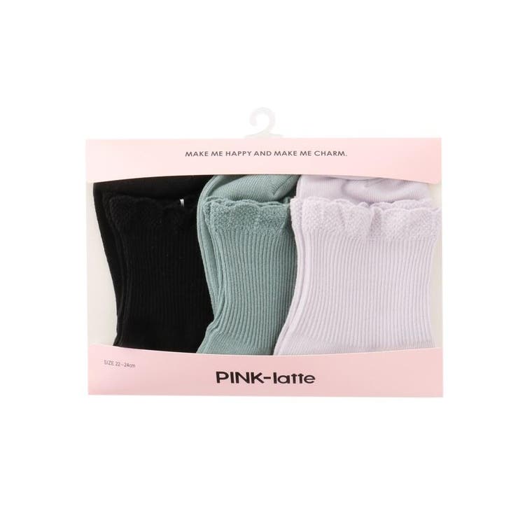 折り返しソックス3点set 品番 Wrdw Pink Latte ピンクラテ のキッズファッション通販 Shoplist ショップリスト