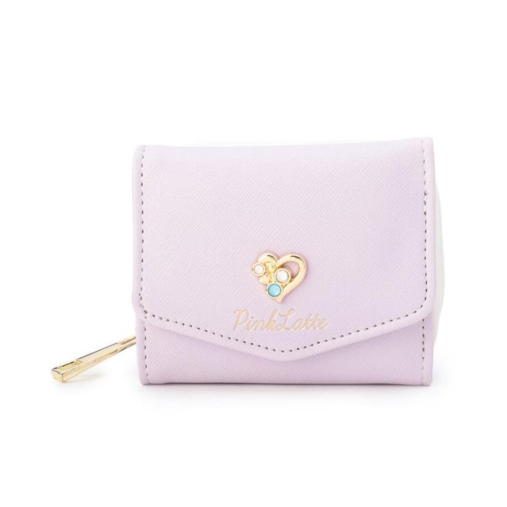 ハートビジューミニ財布[品番：WRDW0144950]｜PINK-latte（ピンクラテ