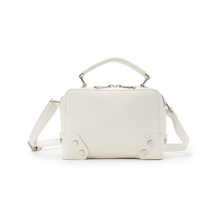 スタッズ付きショルダーバッグ[品番：WRDW0172305]｜PINK-latte