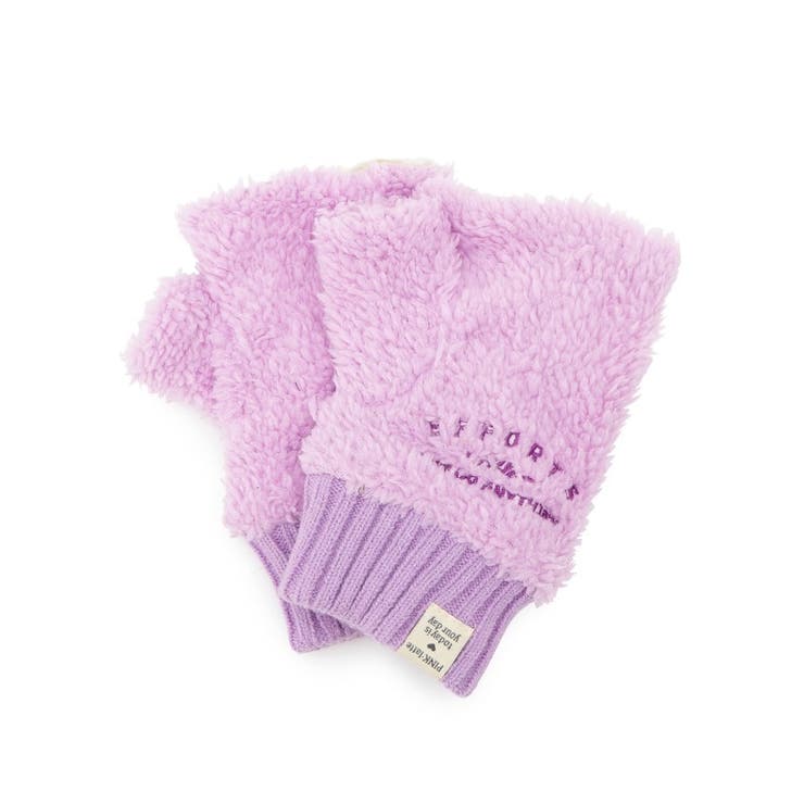 ロゴ刺繍指なし手袋[品番：WRDW0206850]｜PINK-latte（ピンクラテ）のキッズファッション通販｜SHOPLIST（ショップリスト）