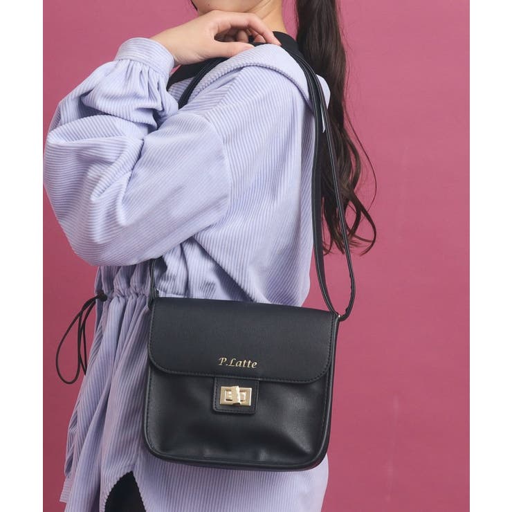 フラップショルダーバッグ[品番：WRDW0211389]｜PINK-latte