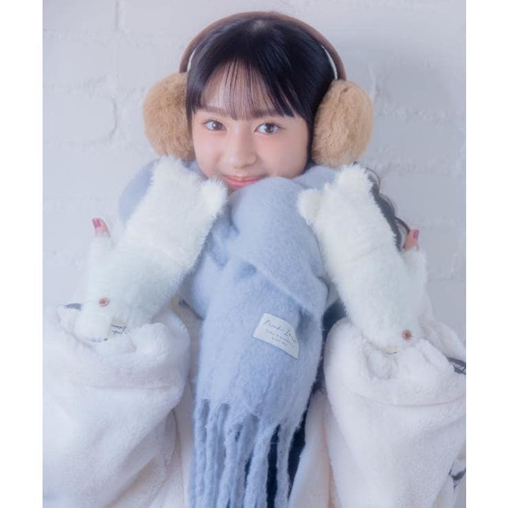 モカブラウン(042) | もこもこイヤーマフ | PINK-latte