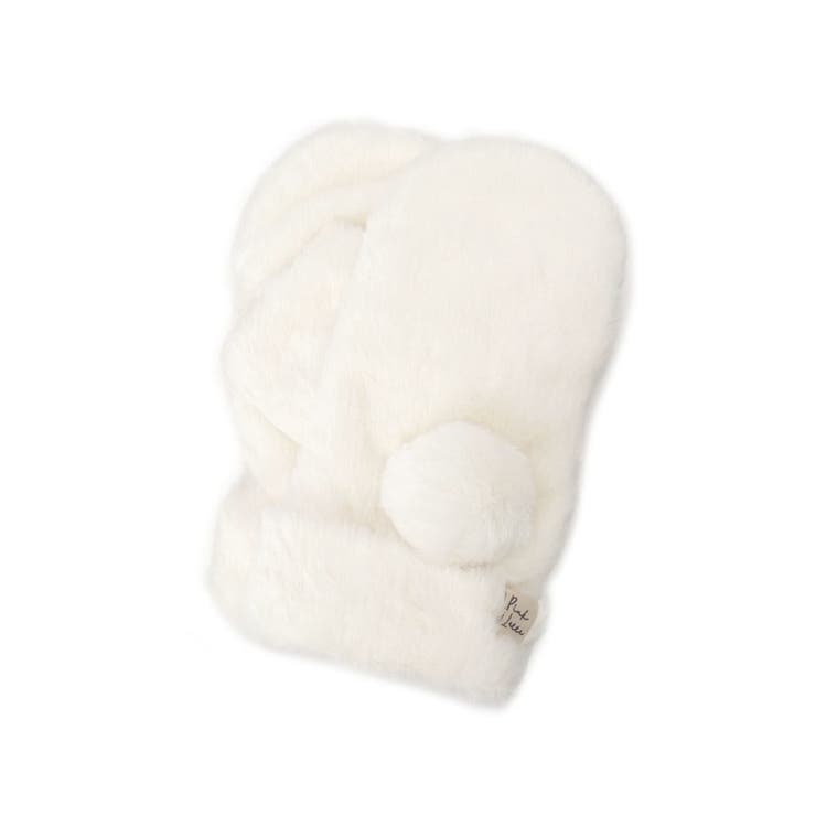 オフホワイト(003) | ビッグポン付ファーミトン | PINK-latte