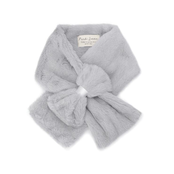 グレー(012) | リボン差込ティペット | PINK-latte