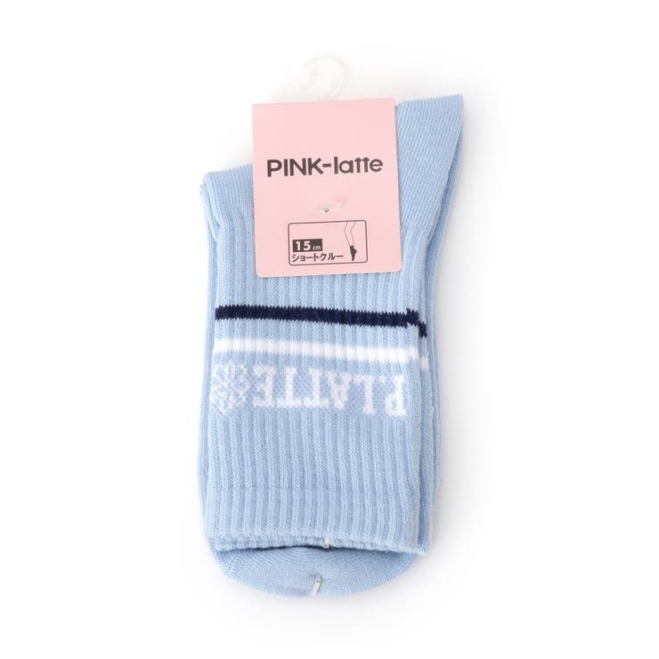 ラインショートソックス | PINK-latte | 詳細画像1 