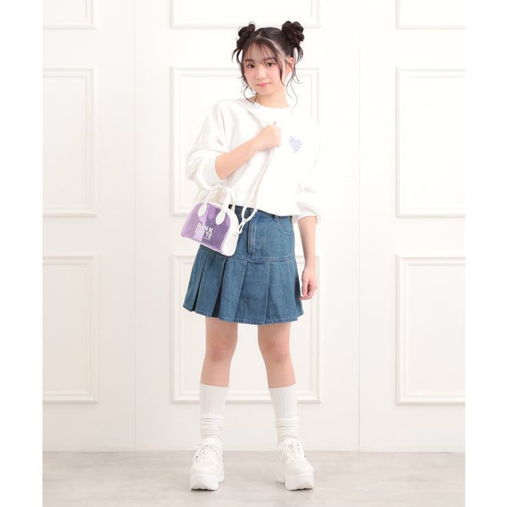 PVCミニボストンバッグ | PINK-latte | 詳細画像1 