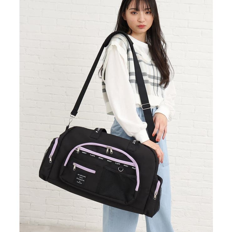 容量約45L】マルチポケットトラベルボストン [品番：WRDW0124719]｜PINK-latte（ピンクラテ）のキッズファッション通販｜SHOPLIST（ショップリスト）