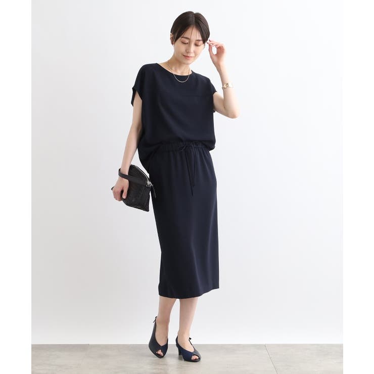 【洗える／SETUP可能／ウエストゴム】ストレートラインスカート | THE SHOP TK | 詳細画像3 