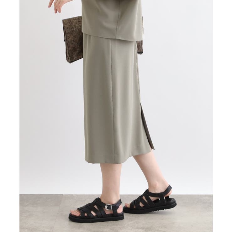 【洗える／SETUP可能／ウエストゴム】ストレートラインスカート | THE SHOP TK | 詳細画像6 