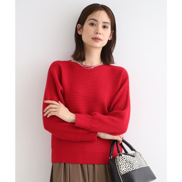 レッド(062) | 【洗える】凹凸編地フォルムニット | THE SHOP TK