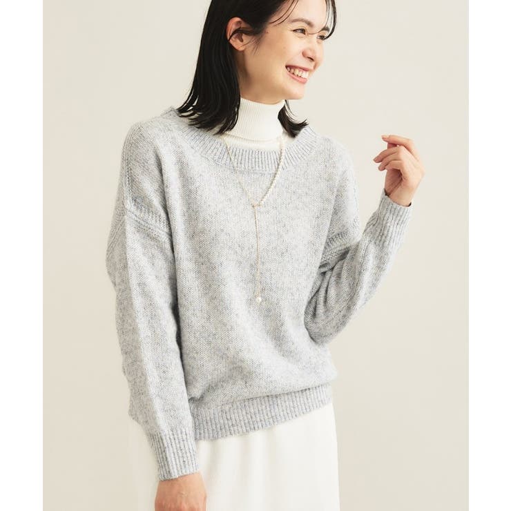 サックスブルー(490) | 【大人ラメ】パフスリーブ ヘアリーニット | THE SHOP TK
