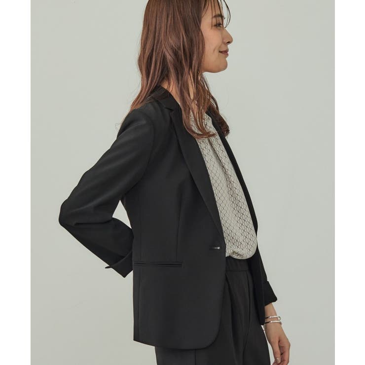 【洗える／UVケア】ストレッチテーラードジャケット | THE SHOP TK | 詳細画像2 