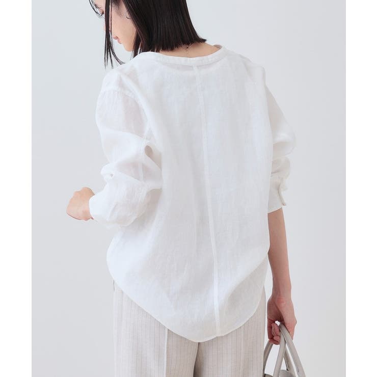 【洗える】フレンチリネンシャツ | THE SHOP TK | 詳細画像3 