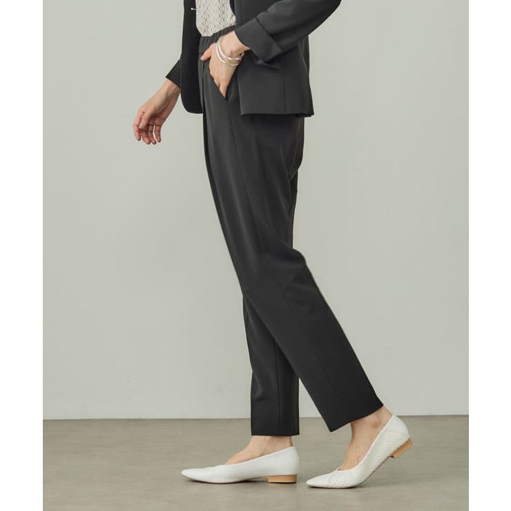 【洗える／UVケア】ストレッチ タックテーパードパンツ | THE SHOP TK | 詳細画像6 