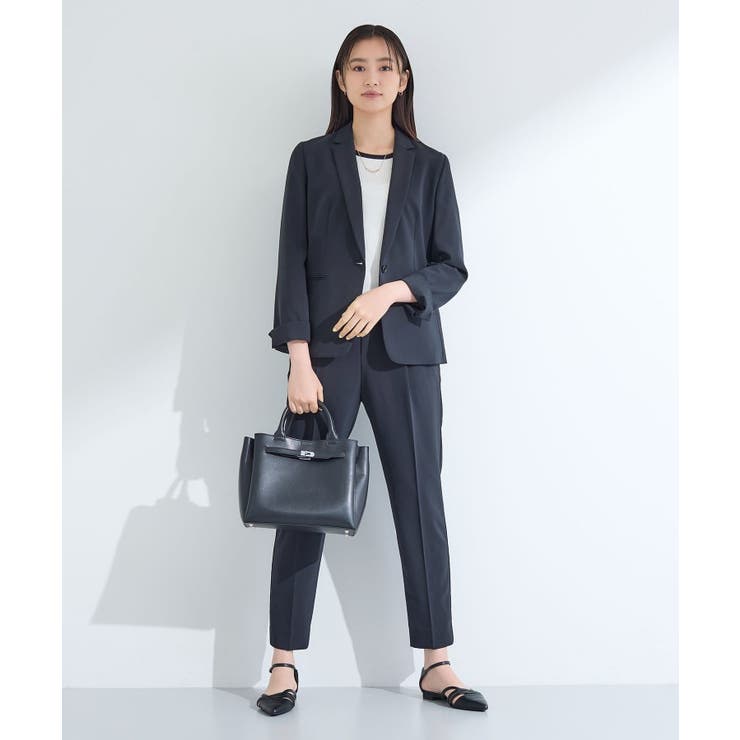 【洗える／UVケア】ストレッチ タックテーパードパンツ | THE SHOP TK | 詳細画像12 