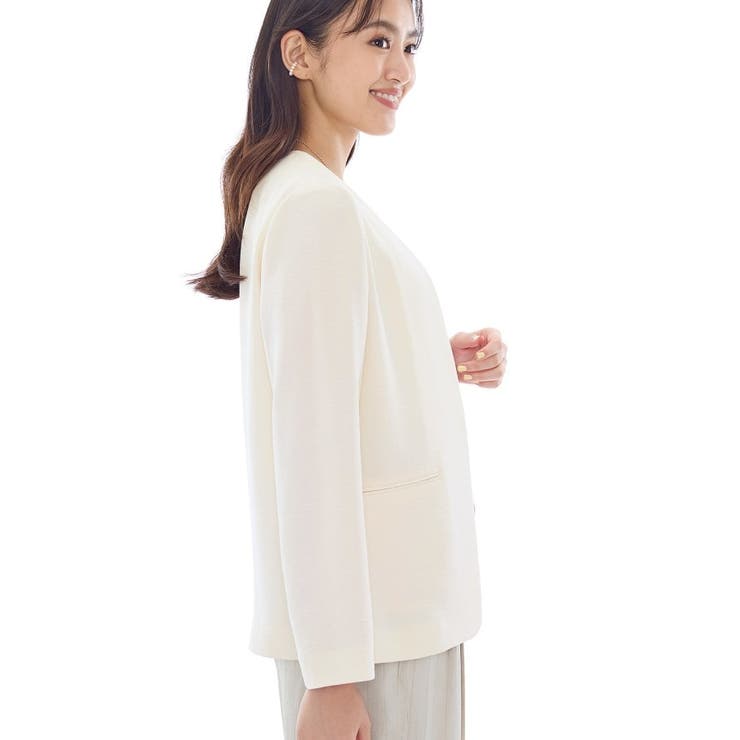 【洗える／UVケア】ノーカラー ナロージャケット | THE SHOP TK | 詳細画像6 