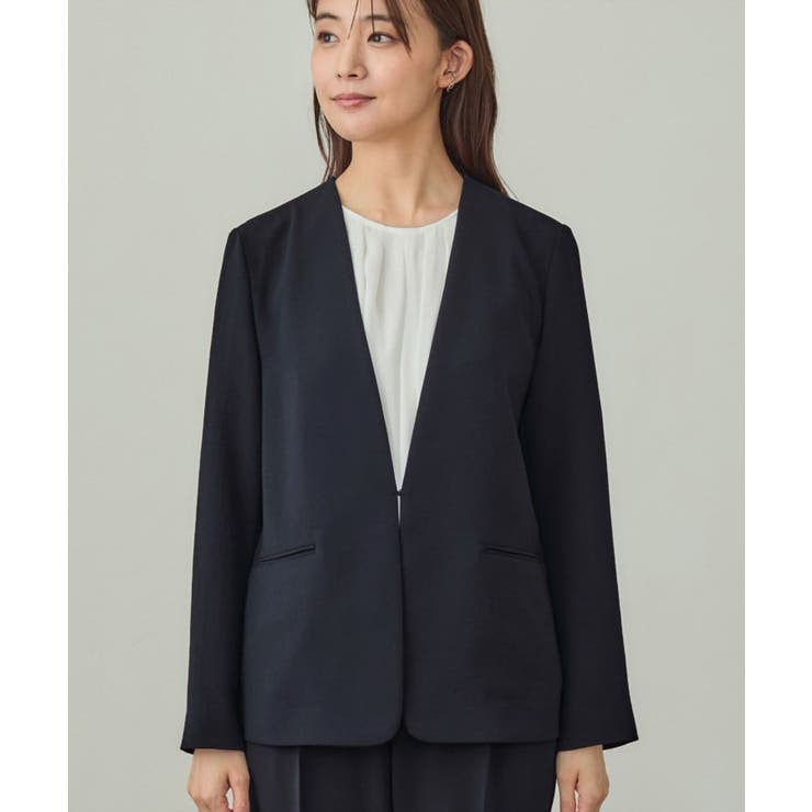 【洗える／UVケア】ノーカラー ナロージャケット | THE SHOP TK | 詳細画像14 