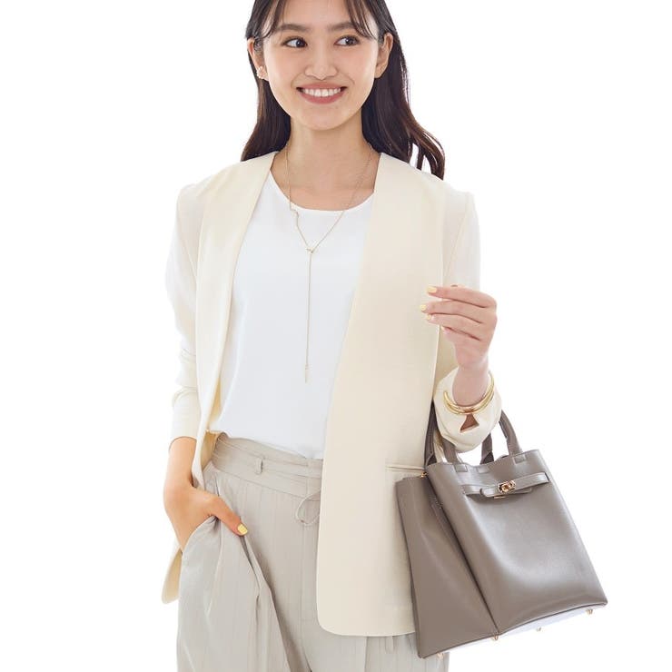 グレージュ(050) | 【洗える／UVケア】ノーカラー ナロージャケット | THE SHOP TK