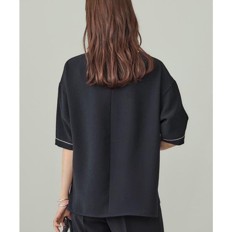 【UVケア／吸水速乾】サテンラインブラウス | THE SHOP TK | 詳細画像11 