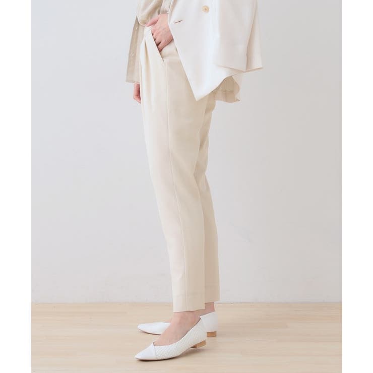 【洗える／ストレッチ】タックテーパードパンツ | THE SHOP TK | 詳細画像6 