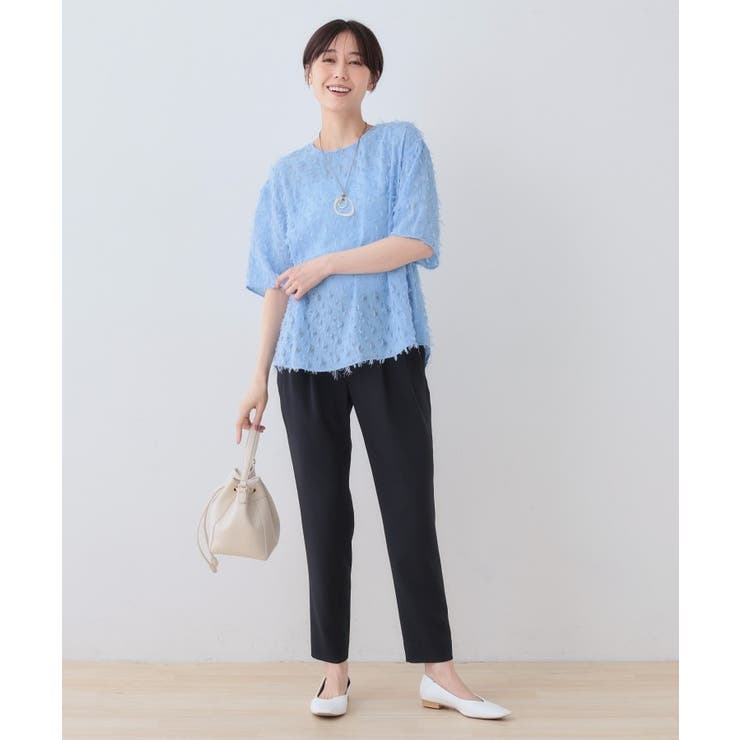 【洗える／ストレッチ】タックテーパードパンツ | THE SHOP TK | 詳細画像16 