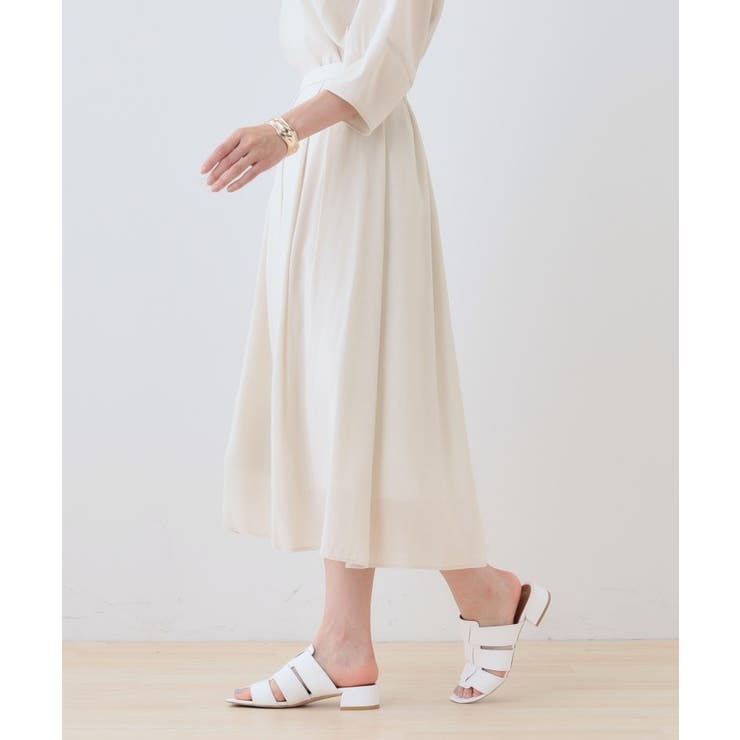 【洗える／SETUP可能】シアータックフレアスカート | THE SHOP TK | 詳細画像2 