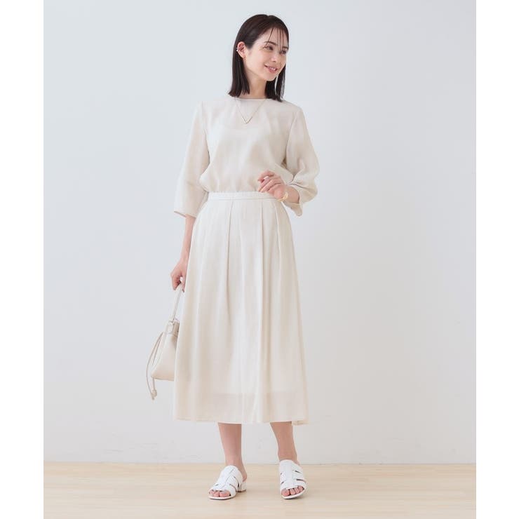 【洗える／SETUP可能】シアータックフレアスカート | THE SHOP TK | 詳細画像4 