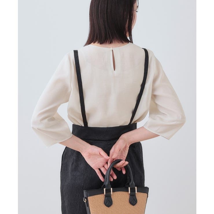 【洗える／SETUP可能】袖コンシャスシアーブラウス | THE SHOP TK | 詳細画像2 