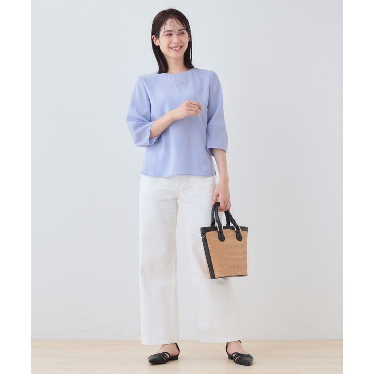 【洗える／SETUP可能】袖コンシャスシアーブラウス | THE SHOP TK | 詳細画像11 