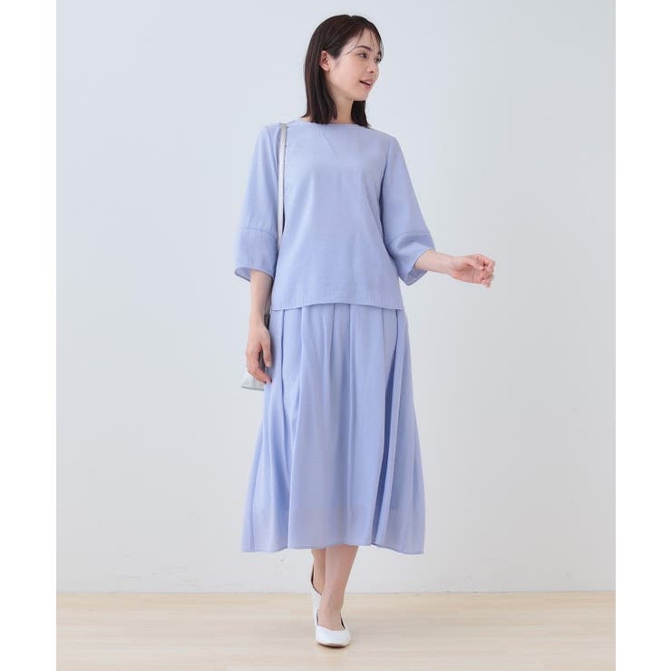 【洗える／SETUP可能】袖コンシャスシアーブラウス | THE SHOP TK | 詳細画像12 