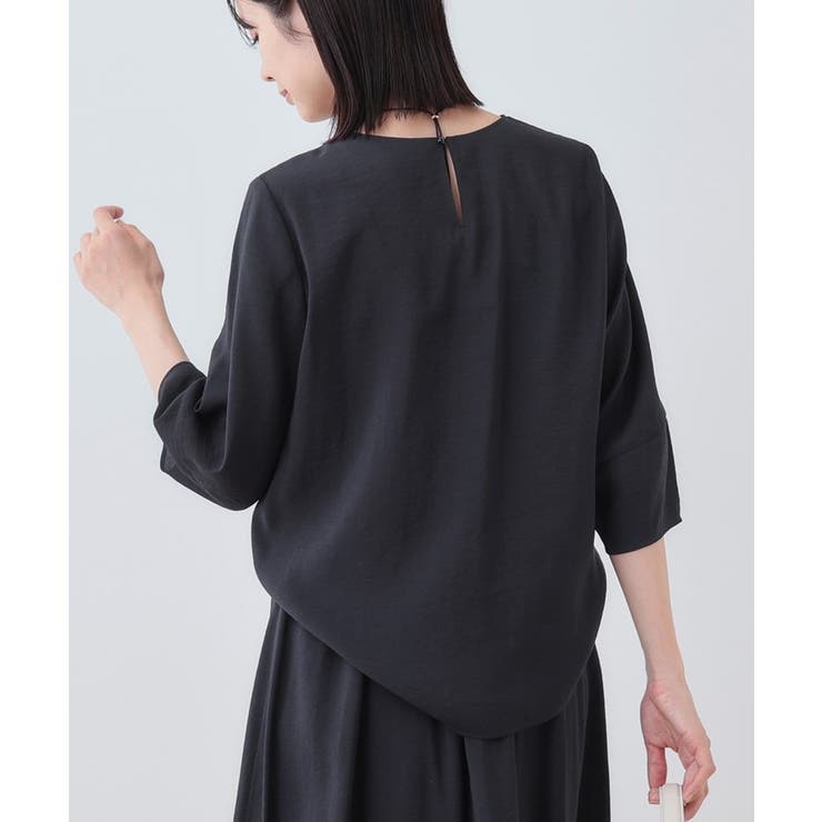 【洗える／SETUP可能】袖コンシャスシアーブラウス | THE SHOP TK | 詳細画像7 