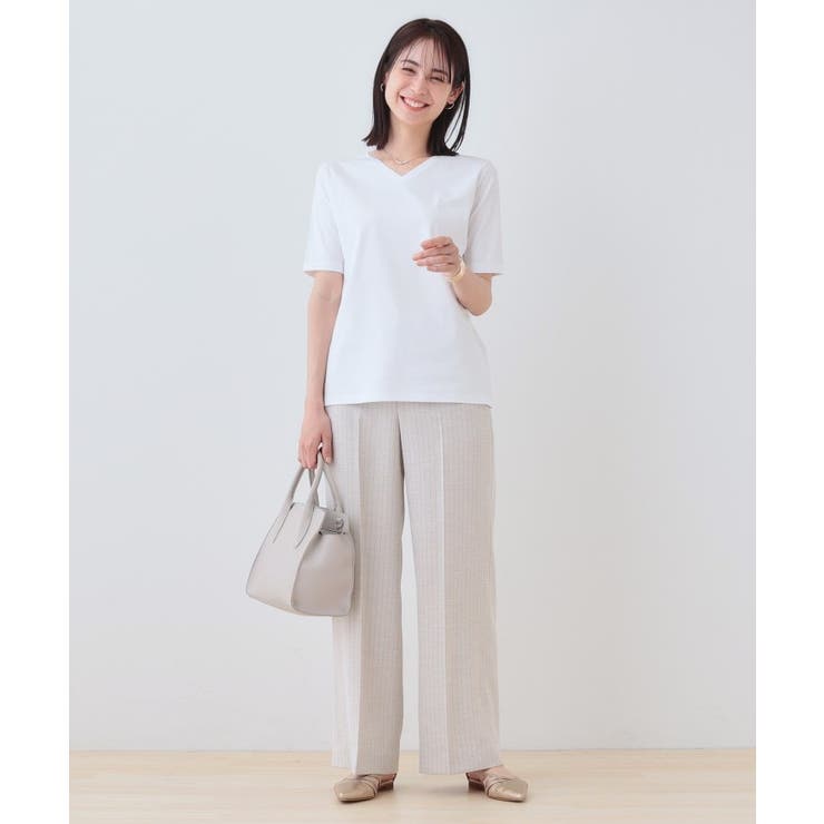 【洗える】シンプルVネックTシャツ | THE SHOP TK | 詳細画像3 