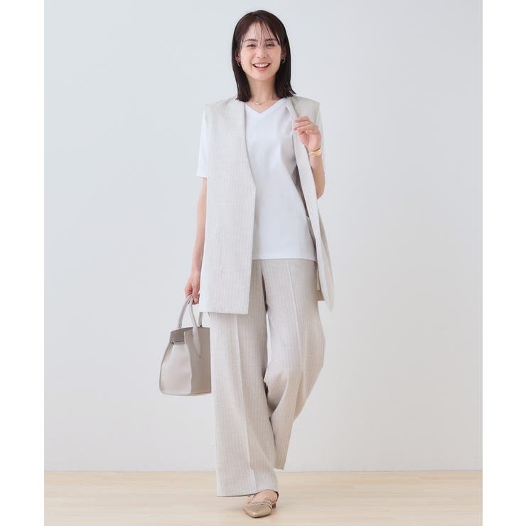 【洗える】シンプルVネックTシャツ | THE SHOP TK | 詳細画像4 