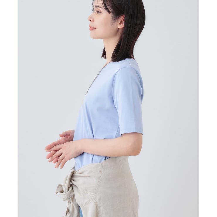 【洗える】シンプルVネックTシャツ | THE SHOP TK | 詳細画像10 