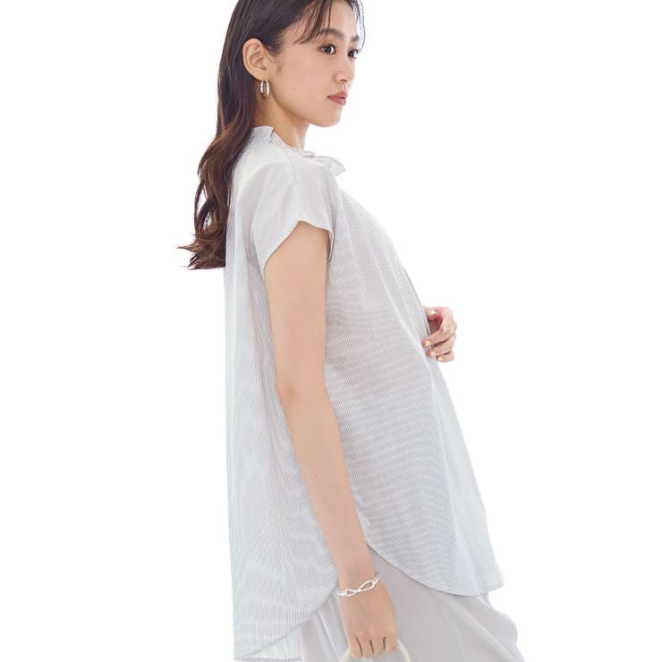 フリル衿ギャザーブラウス | THE SHOP TK | 詳細画像2 