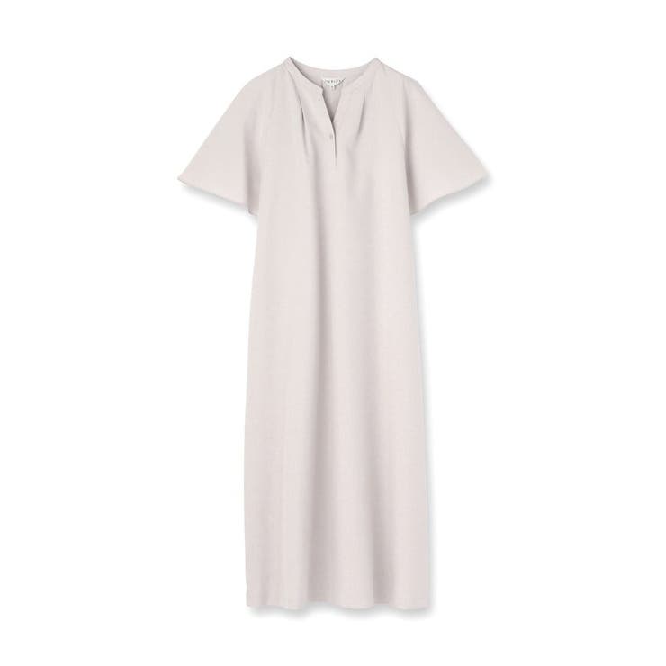 【しわになりにくい】麻調ストレートラインワンピース | THE SHOP TK | 詳細画像1 