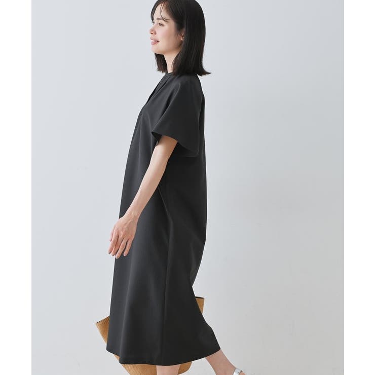 【しわになりにくい】麻調ストレートラインワンピース | THE SHOP TK | 詳細画像2 