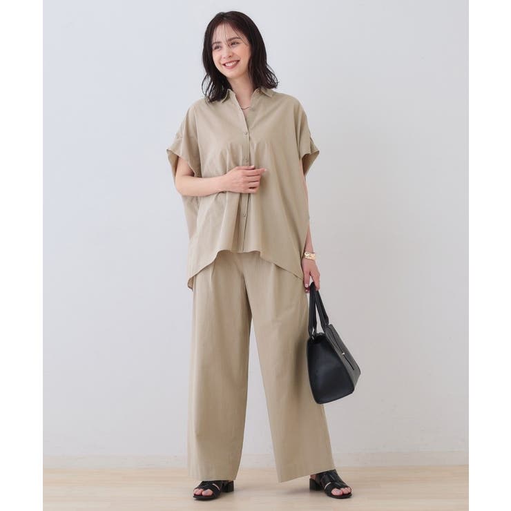 【SETUP可能/涼しい】コットンワイドパンツ | THE SHOP TK | 詳細画像8 