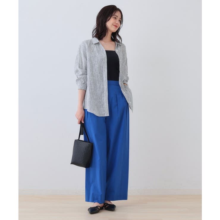 【SETUP可能/涼しい】コットンワイドパンツ | THE SHOP TK | 詳細画像12 