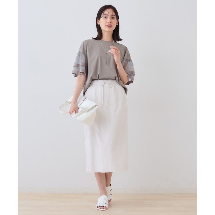 【シワになりにくい】コットンライクストレートスカート | THE SHOP TK | 詳細画像4 