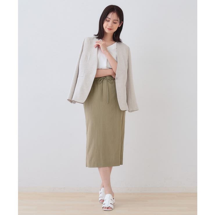 【シワになりにくい】コットンライクストレートスカート | THE SHOP TK | 詳細画像12 