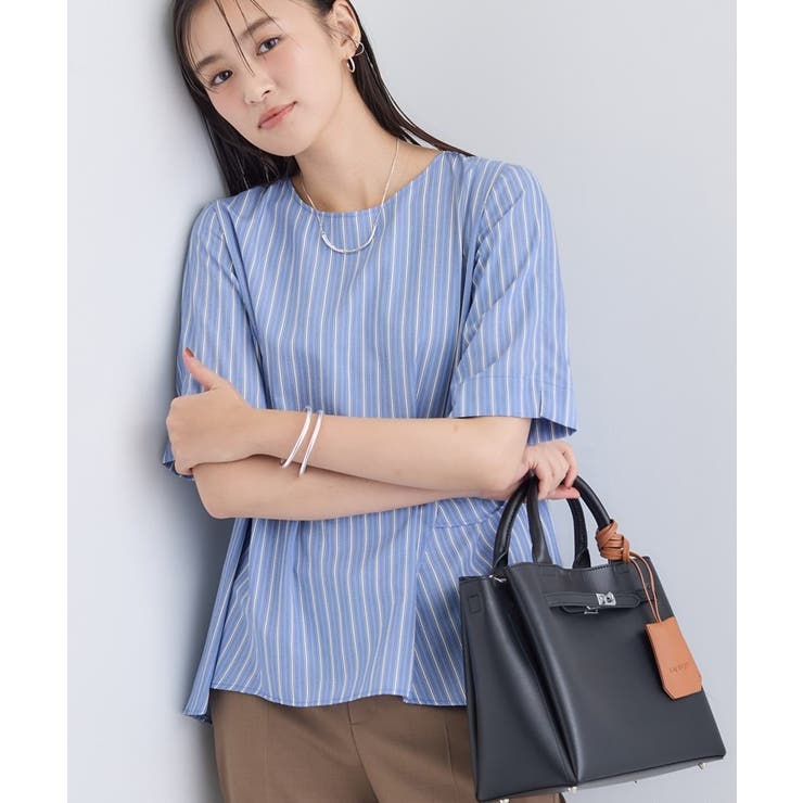 ブルー(391) | 【UVケア】バックデザインブラウス | THE SHOP TK