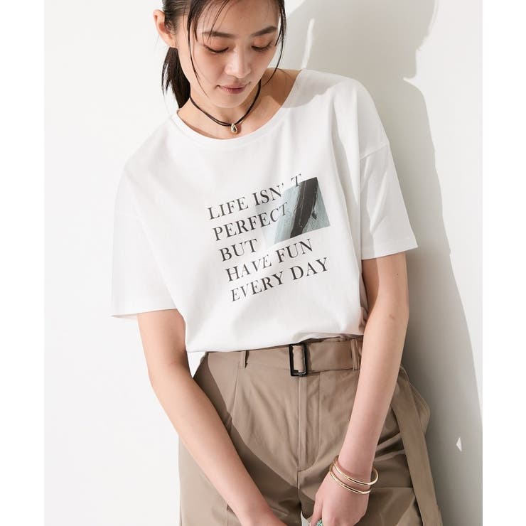ホワイト(001) | 【選べるバリエーション】プリントTシャツ | THE SHOP TK